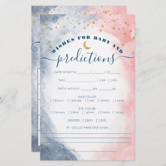 Twinkle Twinkle Double Sided Gender Reopenbaarmaki (Voorkant / Achterkant)