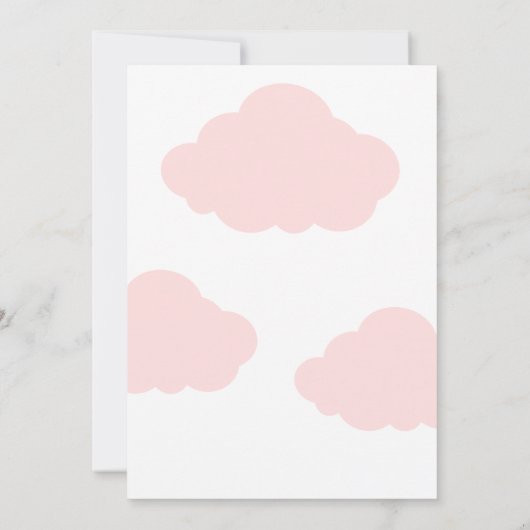 Twinkle, Twinkle, een prachtige roze eerste verjaa Kaart (Achterkant)