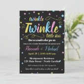 Twinkle Twinkle Gender Little Star onthult RSVP Kaart (Staand voorkant)