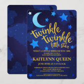 Twinkle Twinkle Gender Neutraal Baby shower Kaart (Voorkant / Achterkant)