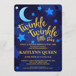 Twinkle Twinkle Gender Neutraal Baby shower Kaart