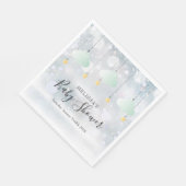 Twinkle Twinkle Gender Neutral Winter Baby shower Servet (Hoek)