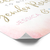 Twinkle Twinkle Gender onthaal welkomstbord Poster (Hoek)