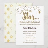 Twinkle Twinkle Gender onthullen Baby shower uitno Kaart (Voorkant / Achterkant)