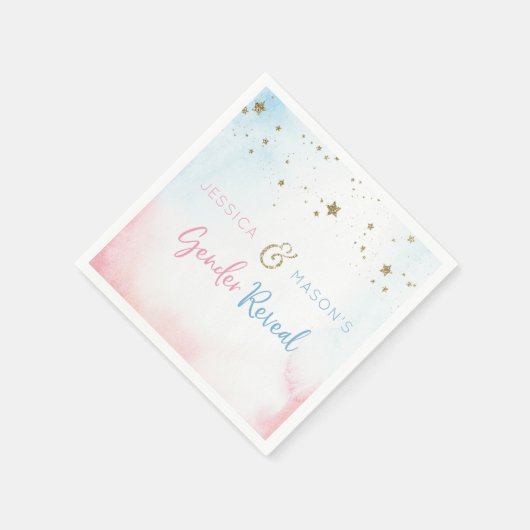 Twinkle Twinkle Gender onthult Cocktail Napkin Servet (Hoek)