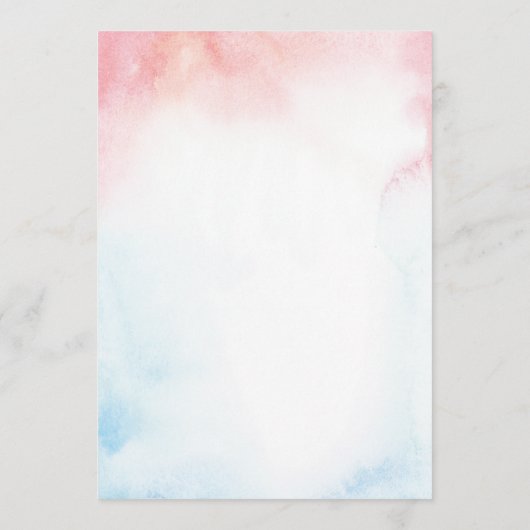 Twinkle Twinkle Gender Reveal Invites Card Programmakaart (Achterkant)