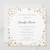 Twinkle Twinkle Genderneutraal Baby shower Uitnodi Kaart (Achterkant)