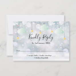 Twinkle Twinkle Geslachtsneutrale Winter Baby Show RSVP Kaartje