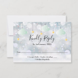 Twinkle Twinkle Geslachtsneutrale Winter Babyborre RSVP Kaartje