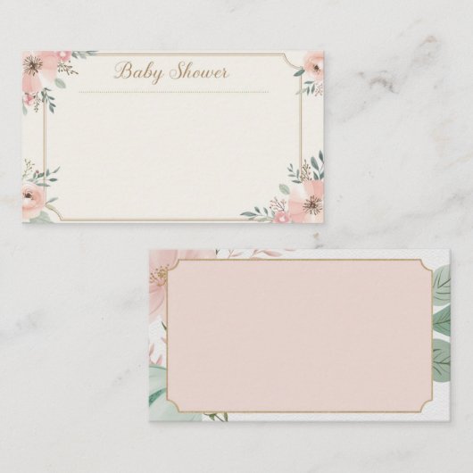 Twinkle twinkle het is baby sprinkle! informatiekaartje (Voorkant / Achterkant)