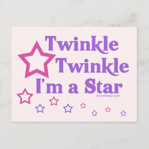 Twinkle Twinkle Ik ben een ster Briefkaart