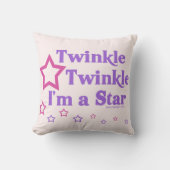 Twinkle Twinkle Ik ben een ster Kussen (Voorkant)