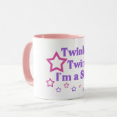 Twinkle Twinkle Ik ben een ster Mok (Voorkant links)