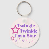 Twinkle Twinkle Ik ben een ster Sleutelhanger (Voorkant)