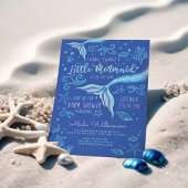 Twinkle Twinkle Iridescent Ocean Mermaid Blue Kaart