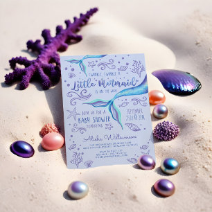 Twinkle Twinkle Iridescent Ocean Mermaid Paars Kaart