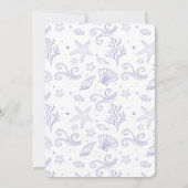 Twinkle Twinkle Iridescent Ocean Mermaid White Kaart (Achterkant)