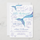Twinkle Twinkle Iridescent Ocean Mermaid White Kaart (Voorkant)