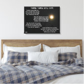 TWINKLE TWINKLE KLEINE STAR-gedicht Canvas Afdruk (Insitu (Slaapkamer))