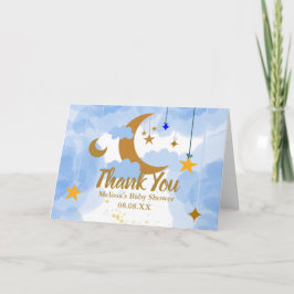 Twinkle twinkle kleine ster aangepaste foto bedankkaart