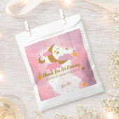 Twinkle twinkle kleine ster aangepaste roze bedankzakje (Geknipt)