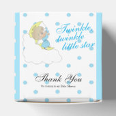 Twinkle, Twinkle kleine ster - Baby jongen dank je Bedankdoosjes (Bovenkant)