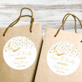 Twinkle twinkle kleine ster baby shower gunst ronde sticker