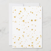 Twinkle twinkle kleine ster baby shower kaart (Achterkant)