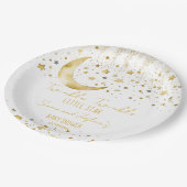 Twinkle twinkle kleine ster baby shower sjabloon papieren bordje (Gekanteld)