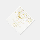 Twinkle twinkle kleine ster baby shower sjabloon servet (Hoek)