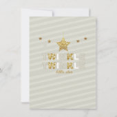 Twinkle Twinkle kleine ster baby shower uitnodigin Kaart (Achterkant)