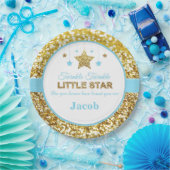 Twinkle twinkle kleine ster blauw baby shower bord (Feest)
