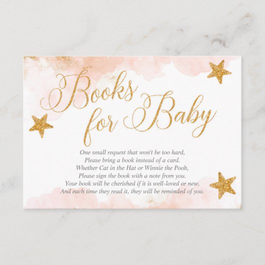 Twinkle twinkle Kleine ster book request insert Informatiekaartje (Voorkant)