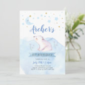 Twinkle twinkle kleine ster eerste verjaardag kaart (Staand voorkant)