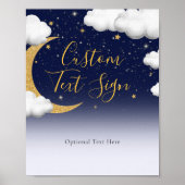 Twinkle Twinkle kleine ster eerste verjaardag teke Poster (Voorkant)