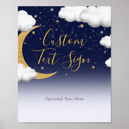 Twinkle Twinkle kleine ster eerste verjaardag teke Poster