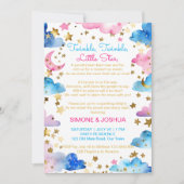 Twinkle twinkle kleine ster geslacht onthullen ged kaart (Voorkant)