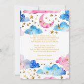 Twinkle twinkle kleine ster geslacht onthullen ged kaart (Achterkant)
