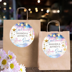 Twinkle twinkle kleine ster geslacht onthullen gun ronde sticker