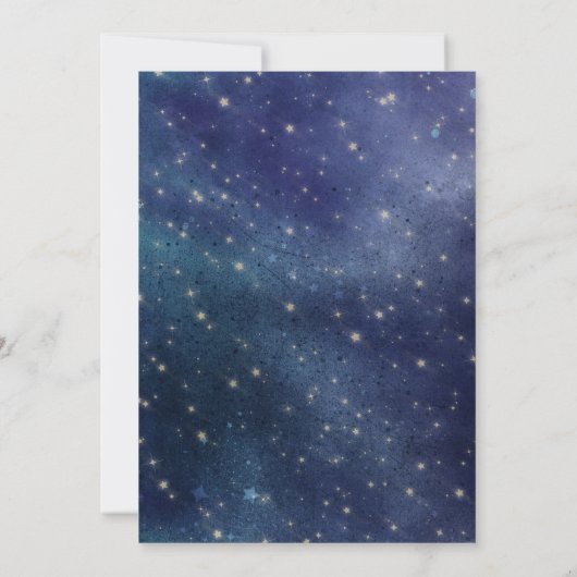 Twinkle Twinkle kleine ster geslacht onthullen Kaart (Achterkant)