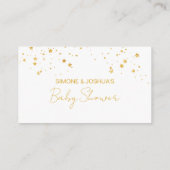 Twinkle twinkle kleine ster gouden luier loterij informatiekaartje (Achterkant)