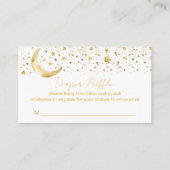 Twinkle twinkle kleine ster gouden luier loterij informatiekaartje (Voorkant)