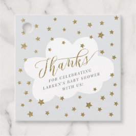 Twinkle twinkle kleine ster grijze baby shower bedankjes labels
