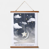 Twinkle Twinkle kleine ster Hangend Wandkleed (Voorkant)