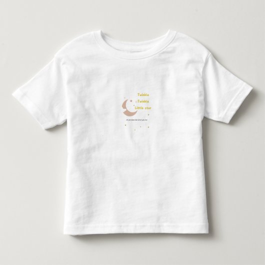 Twinkle twinkle kleine ster kinder shirts (Voorkant)
