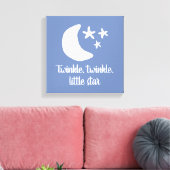 Twinkle twinkle kleine ster kinderkamer canvas kun afdruk (Insitu (Woonkamer))