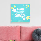 Twinkle twinkle kleine ster kwekerij muur canvas (Insitu (Woonkamer))