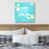 Twinkle twinkle kleine ster kwekerij muur canvas (Insitu (Slaapkamer))