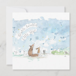 Twinkle twinkle kleine ster kwekerij rijm kunst