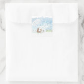 Twinkle twinkle kleine ster kwekerij rijm kunst vierkante sticker (Tas)